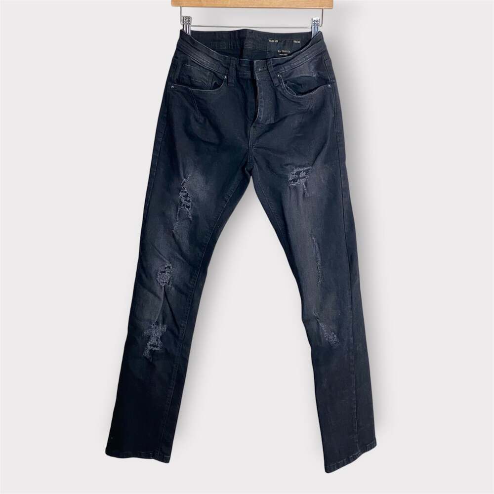 Six Lincoln New York Slim Fit Jeans Black Denim Men’s 28/30
